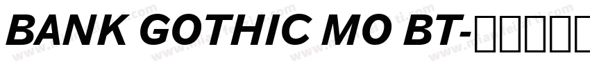 BANK GOTHIC MO BT字体转换